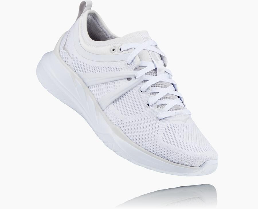 Running Shoes Womens - Hoka One One Tivra - White - MSKBNAY-35